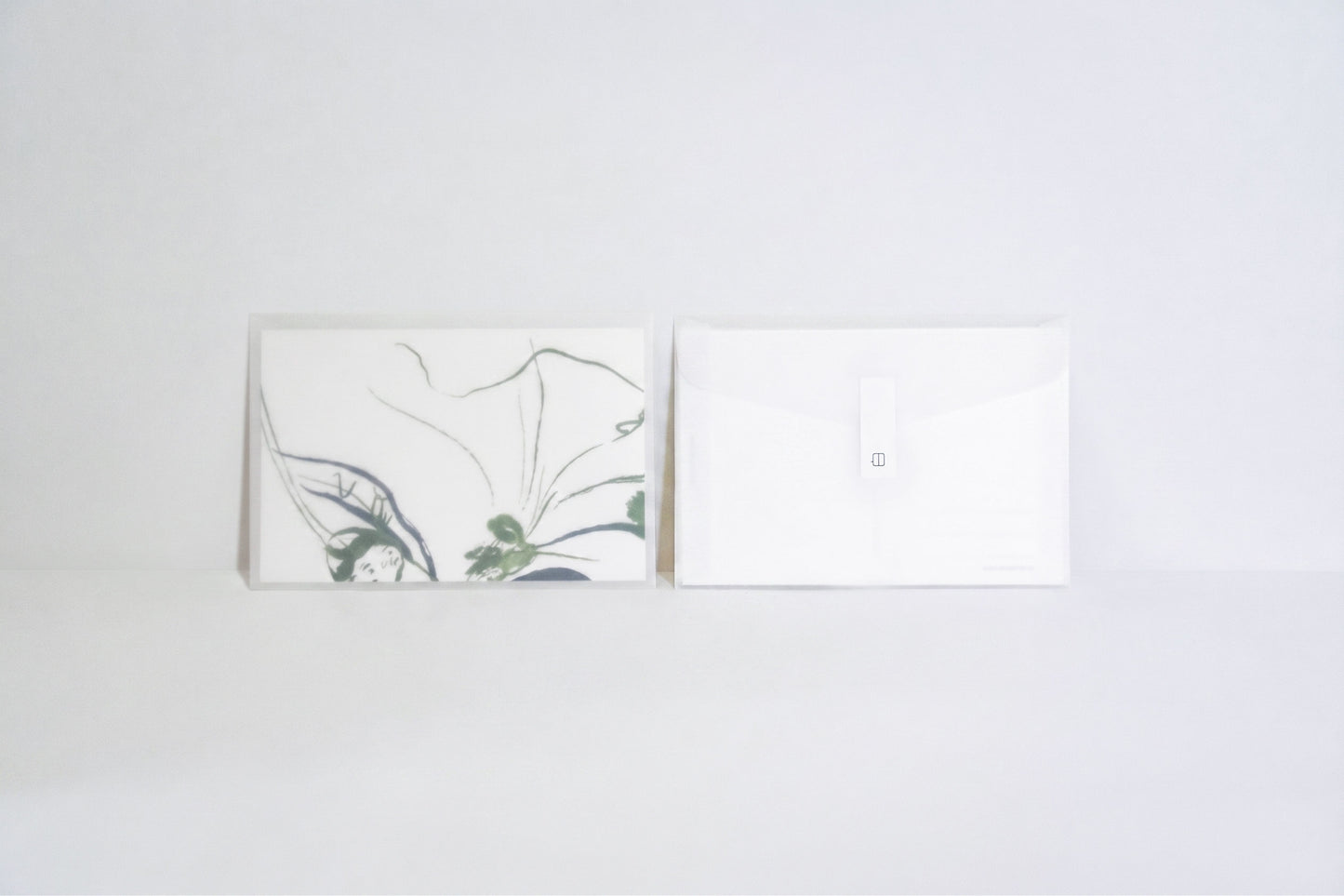 Lotus Leaf Illustration Postcard